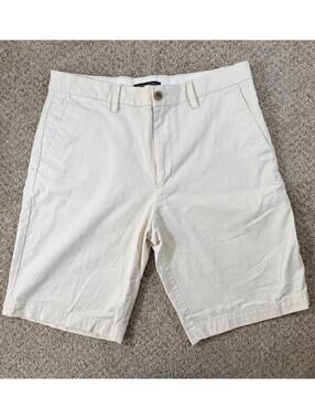 Banana Republic Emerson Chino Shorts Men's Off White Cream Size 32